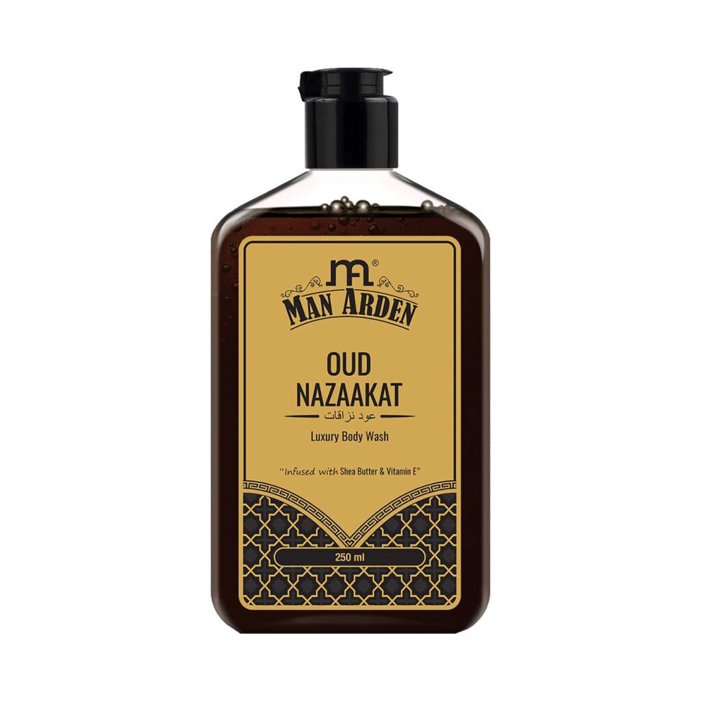 Man Arden Oud Nazaakat Luxury Body Wash Infused With Shea Butter & Vitamin E (250ml) - Man Arden