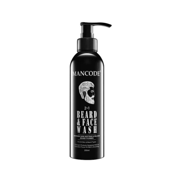 Mancode 2-In-1 Beard & Face Wash - (200ml) - Mancode