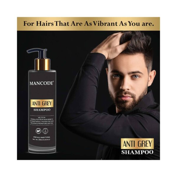 Mancode Anti Grey Shampoo For Men (250 gm) - Mancode