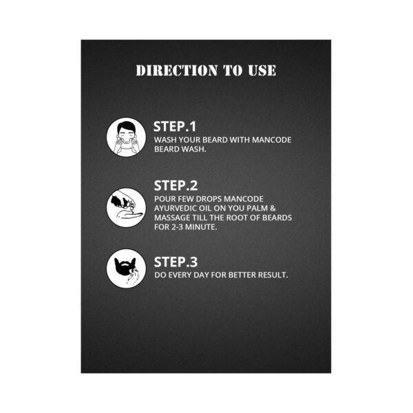 Mancode Ayurvedic Beard Growth Oil For Men (50 ml) - Mancode