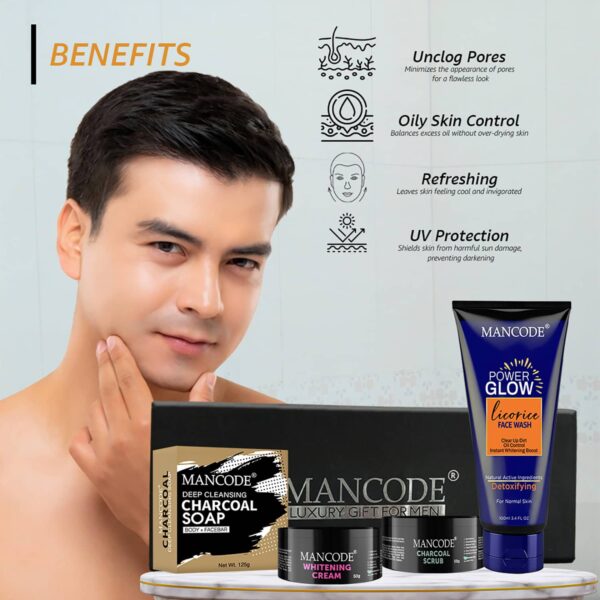 Mancode Complete Face & Body Care Kit Gift Set (325 g) - Mancode