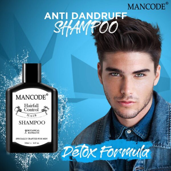Mancode Dandruff Control Hair Shampoo (200ml) - Mancode