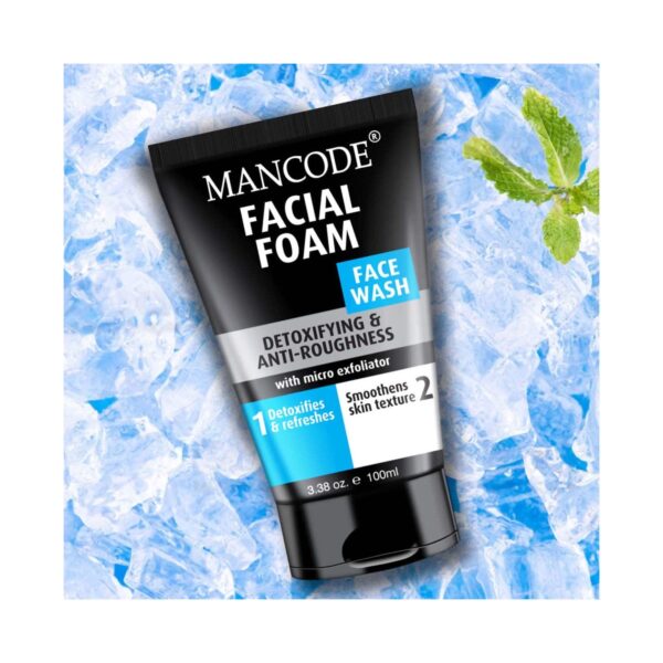 Mancode Facial Foam Face Wash For Men (100 ml) - Mancode