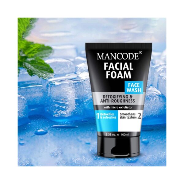 Mancode Facial Foam Face Wash For Men (100 ml) - Mancode