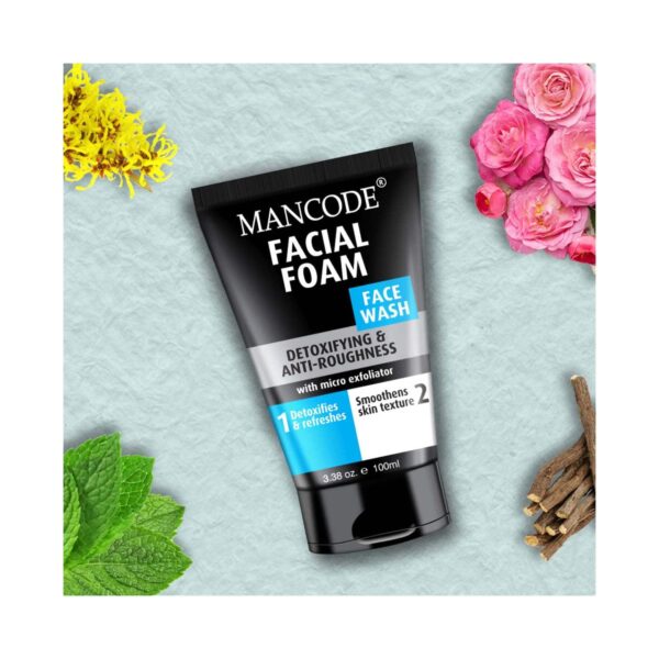 Mancode Facial Foam Face Wash For Men (100 ml) - Mancode