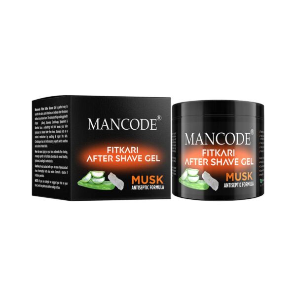 Mancode Fitkari After Shave Gel Musk Antiseptic Formula (100g) - Mancode