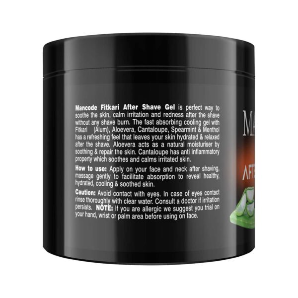 Mancode Fitkari After Shave Gel Musk Antiseptic Formula (100g) - Mancode