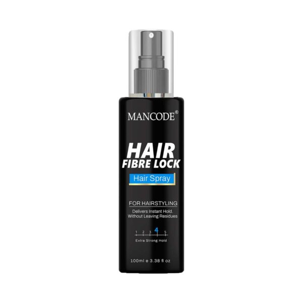 Mancode Hair Fibre Lock Lightweight Hair Spray For Hair Styling Delivers Instant Hold (100 ml) - Mancode