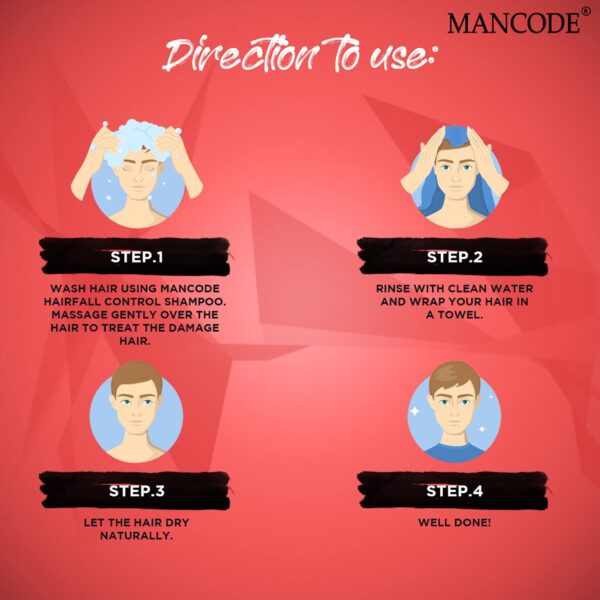Mancode Hairfall Control Hair Shampoo (200ml) - Mancode