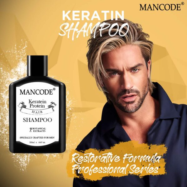 Mancode Keratin Protein Hair Shampoo (200ml) - Mancode