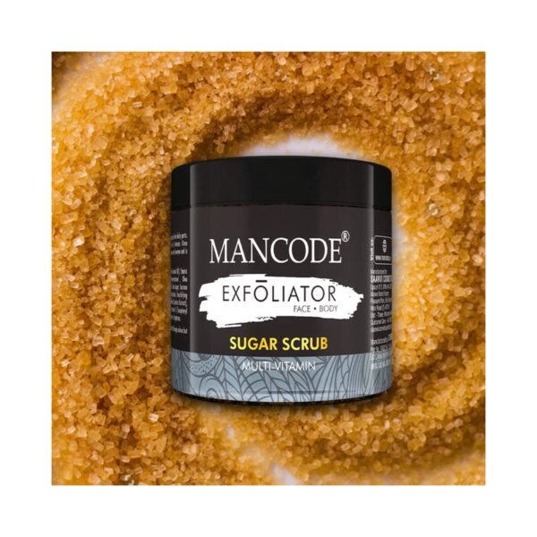 Mancode Multi Vitamin Sugar Face & Body Scrub (125 g) - Mancode