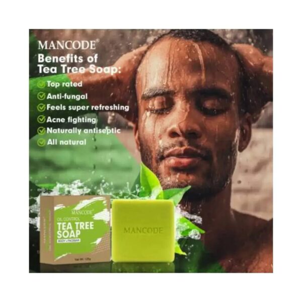 Mancode Oil Control Tea Tree Soap - (125g) - Mancode