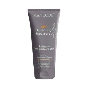 Mancode Polishing Rice Face Scrub Exfoliates and Brightens Skin (100 g) - Mancode