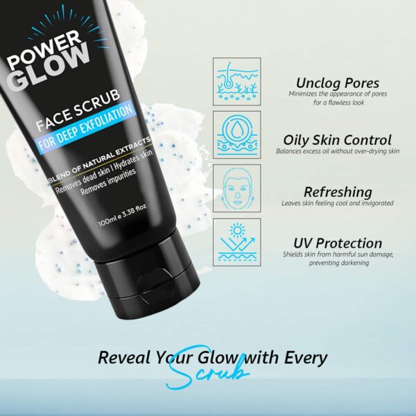 Mancode Power Glow Face Scrub for Men (100 g) - Mancode