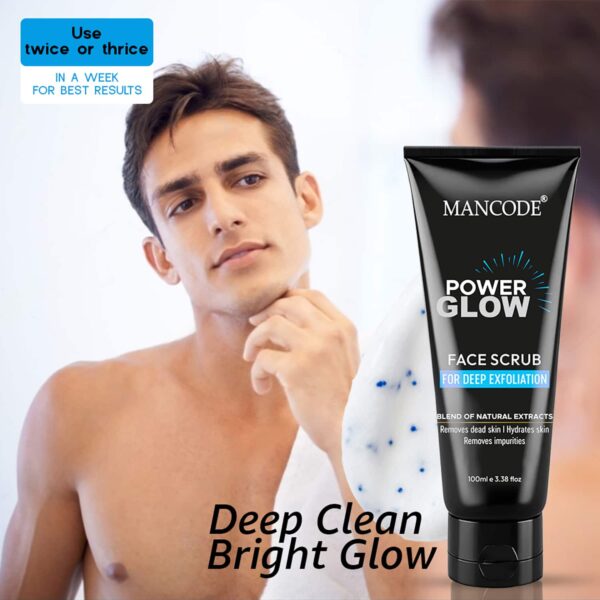 Mancode Power Glow Face Scrub for Men (100 g) - Mancode