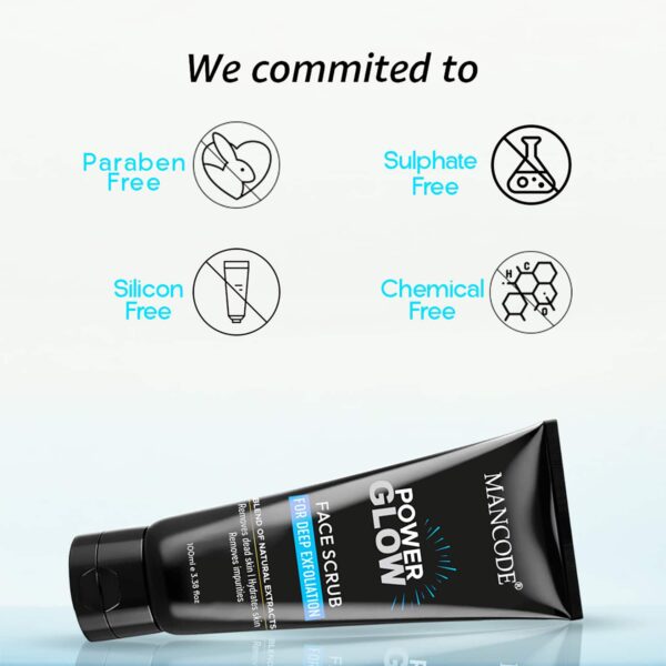Mancode Power Glow Face Scrub for Men (100 g) - Mancode
