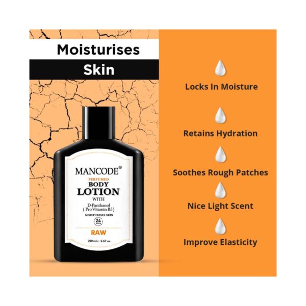 Mancode Raw Perfume Body Lotion For Men (200 ml) - Mancode