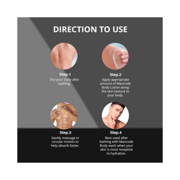 Mancode Raw Perfume Body Lotion For Men (200 ml) - Mancode