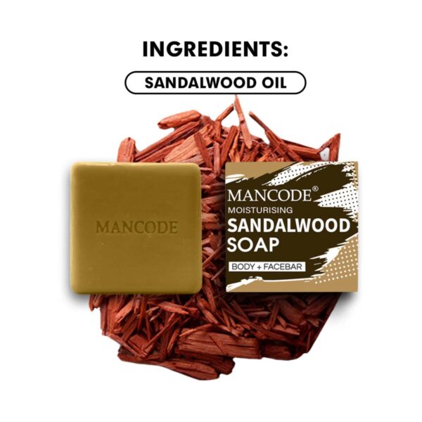 Mancode Refreshing Sandalwood Soap For Men (125 g) - Mancode