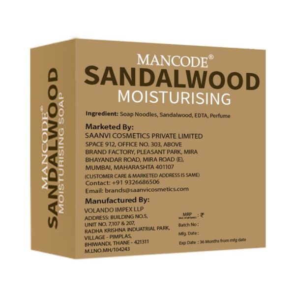 Mancode Refreshing Sandalwood Soap For Men (125 g) - Mancode