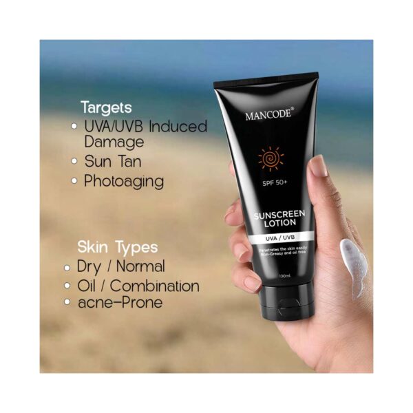 Mancode SPF 50+ Sunscreen Lotion (100 ml) - Mancode