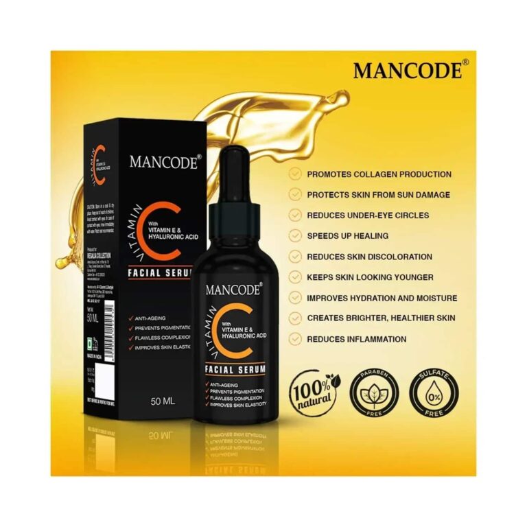 Mancode Vitamin C Facial Serum - (50ml) - Mancode