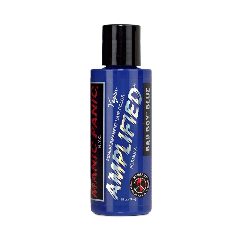 Manic Panic Amplified Semi Permanent Hair Color - Bad Boy Blue (118ml) - Manic Panic