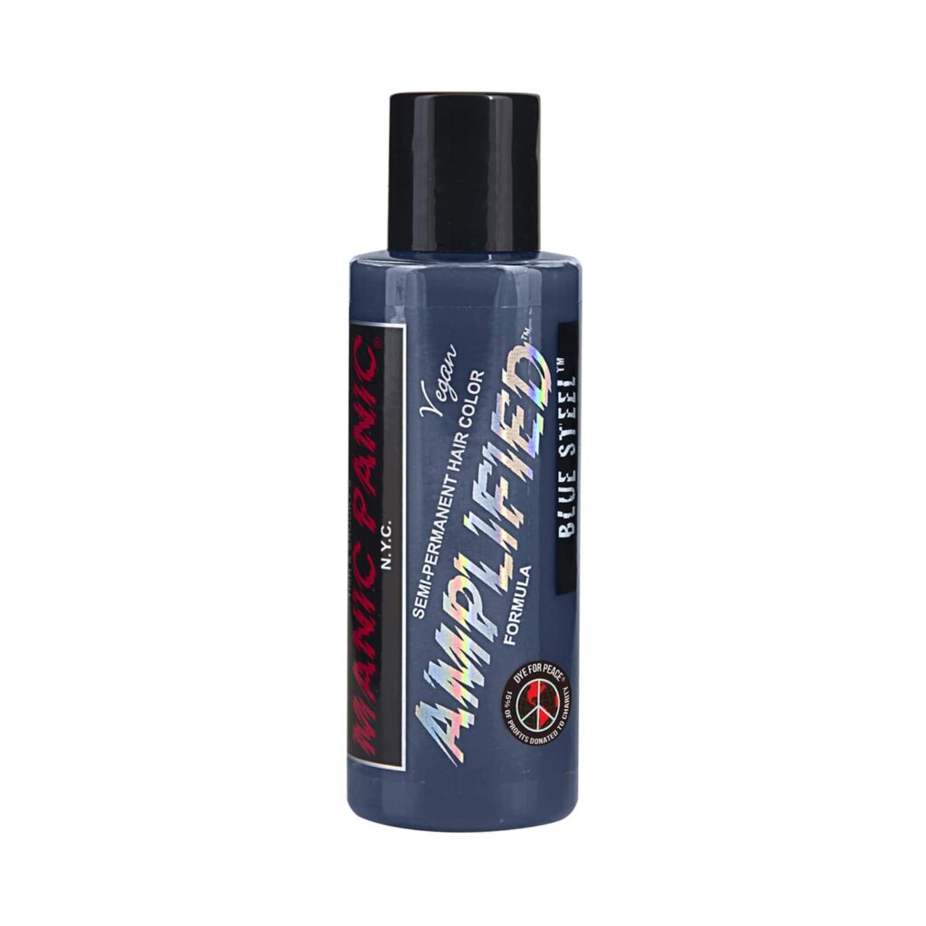 Manic Panic Amplified Semi Permanent Hair Color - Blue Steel (118ml) - Manic Panic