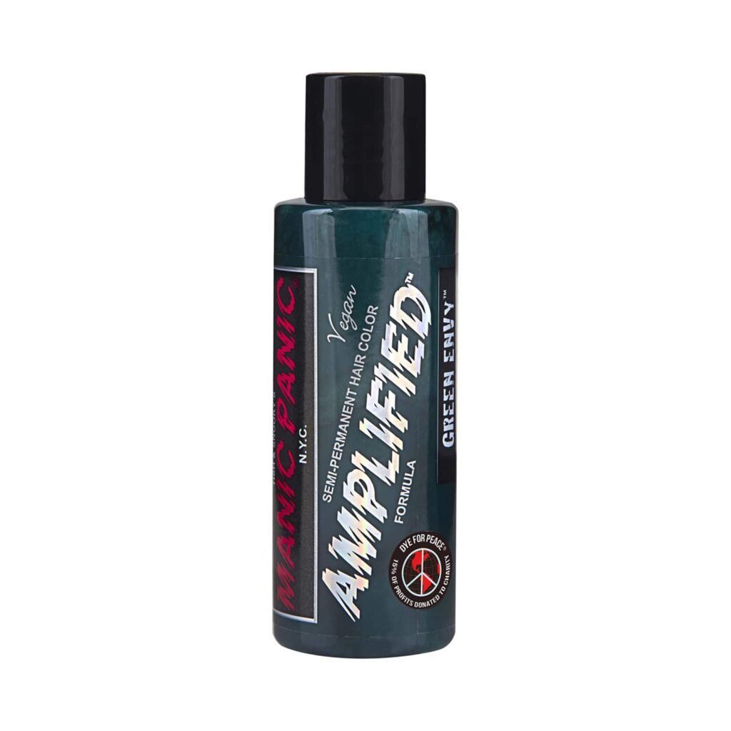 Manic Panic Amplified Semi Permanent Hair Color - Green Envy (118ml) - Manic Panic