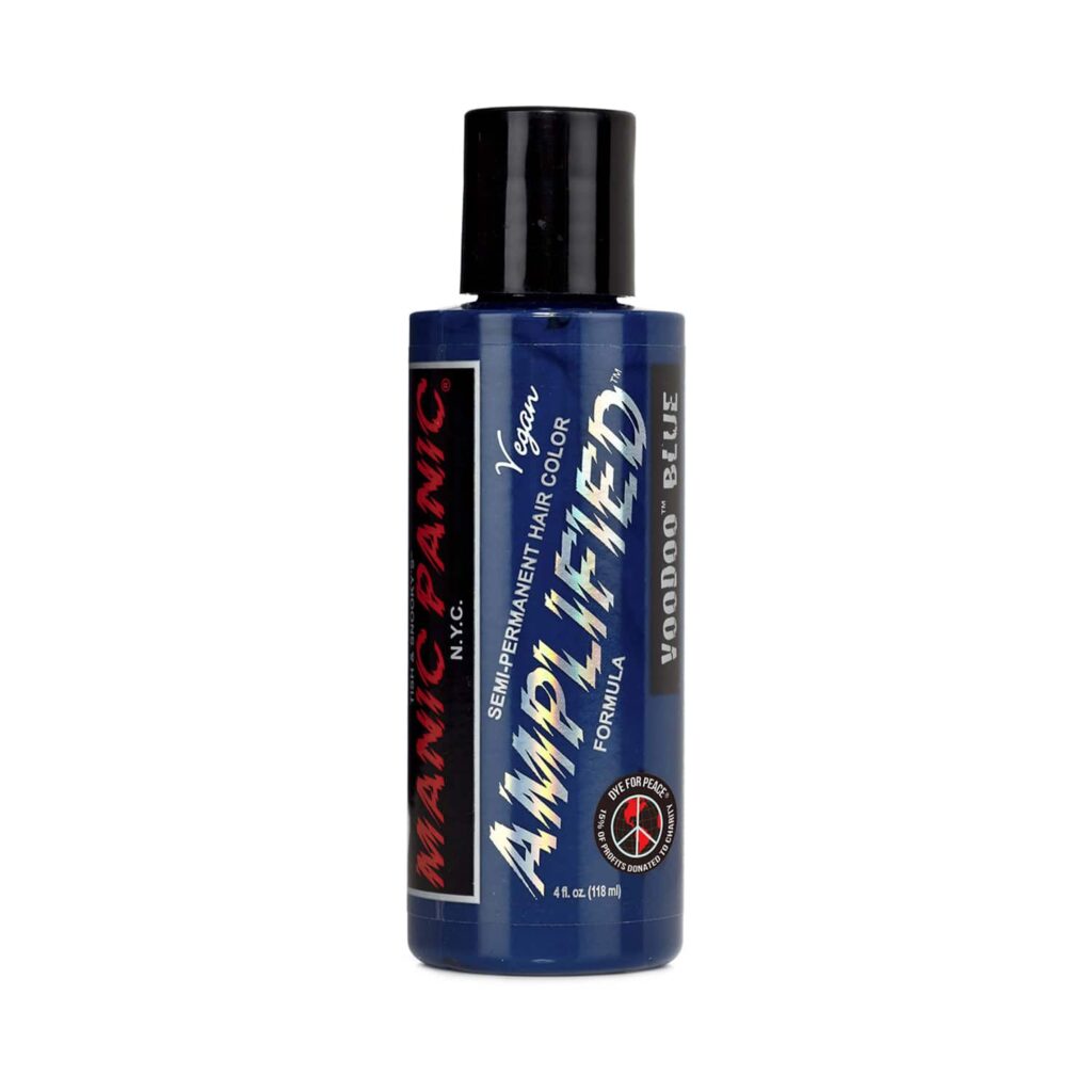 Manic Panic Amplified Semi Permanent Hair Color - Voodoo Blue (118ml) - Manic Panic