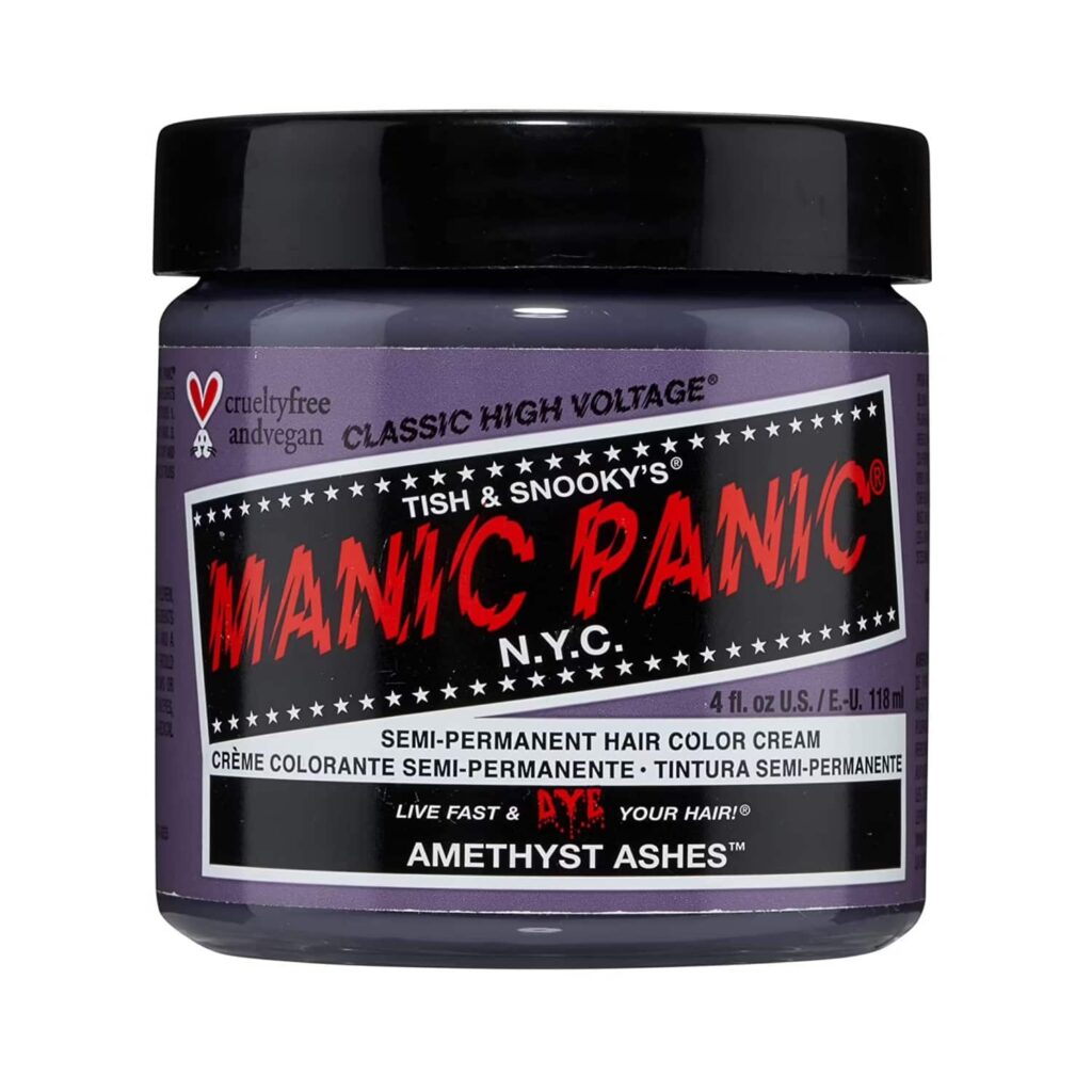Manic Panic Classic High Voltage Semi Permanent Hair Color Cream - Amethyst Ashes (118ml) - Manic Panic