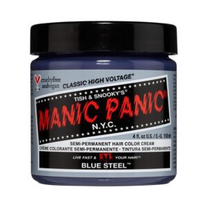 Manic Panic Classic High Voltage Semi Permanent Hair Color Cream - Blue Steel (118ml) - Manic Panic