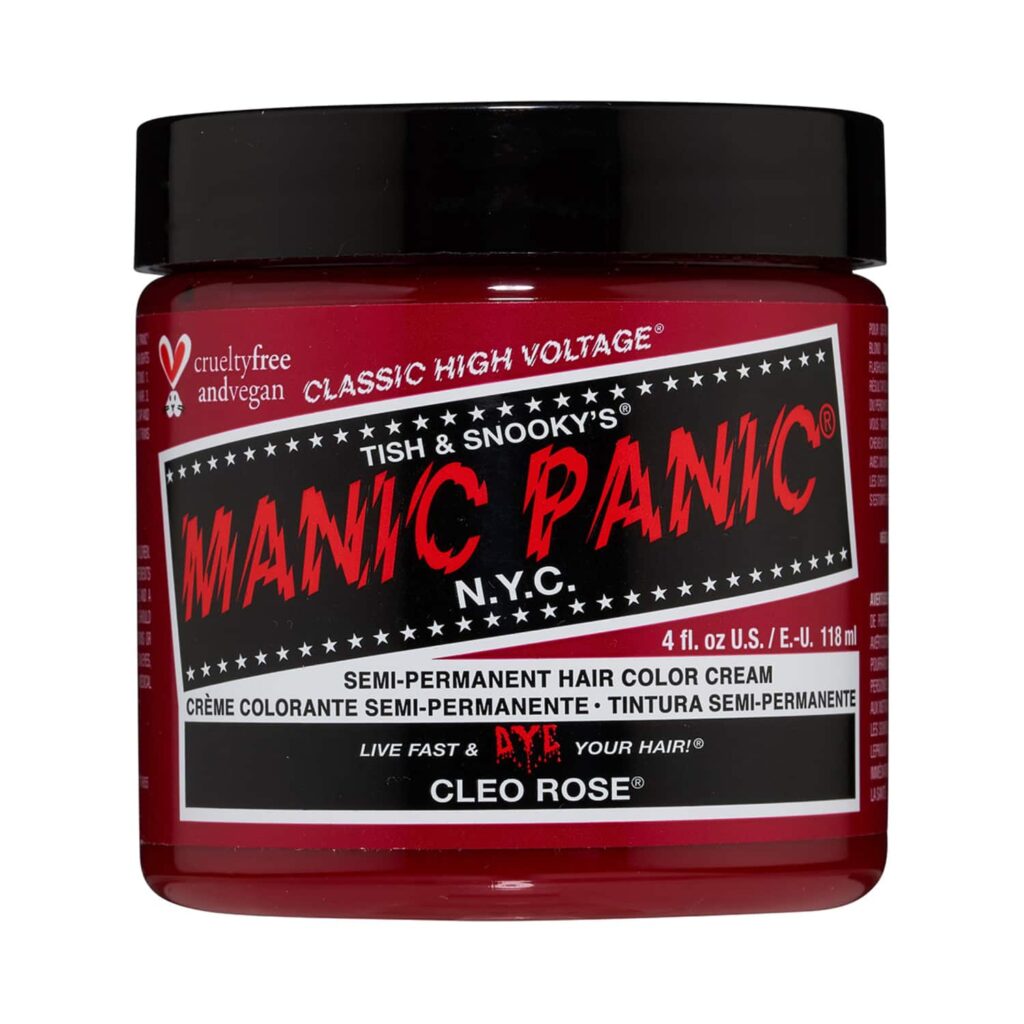 Manic Panic Classic High Voltage Semi Permanent Hair Color Cream - Cleo Rose (118ml) - Manic Panic