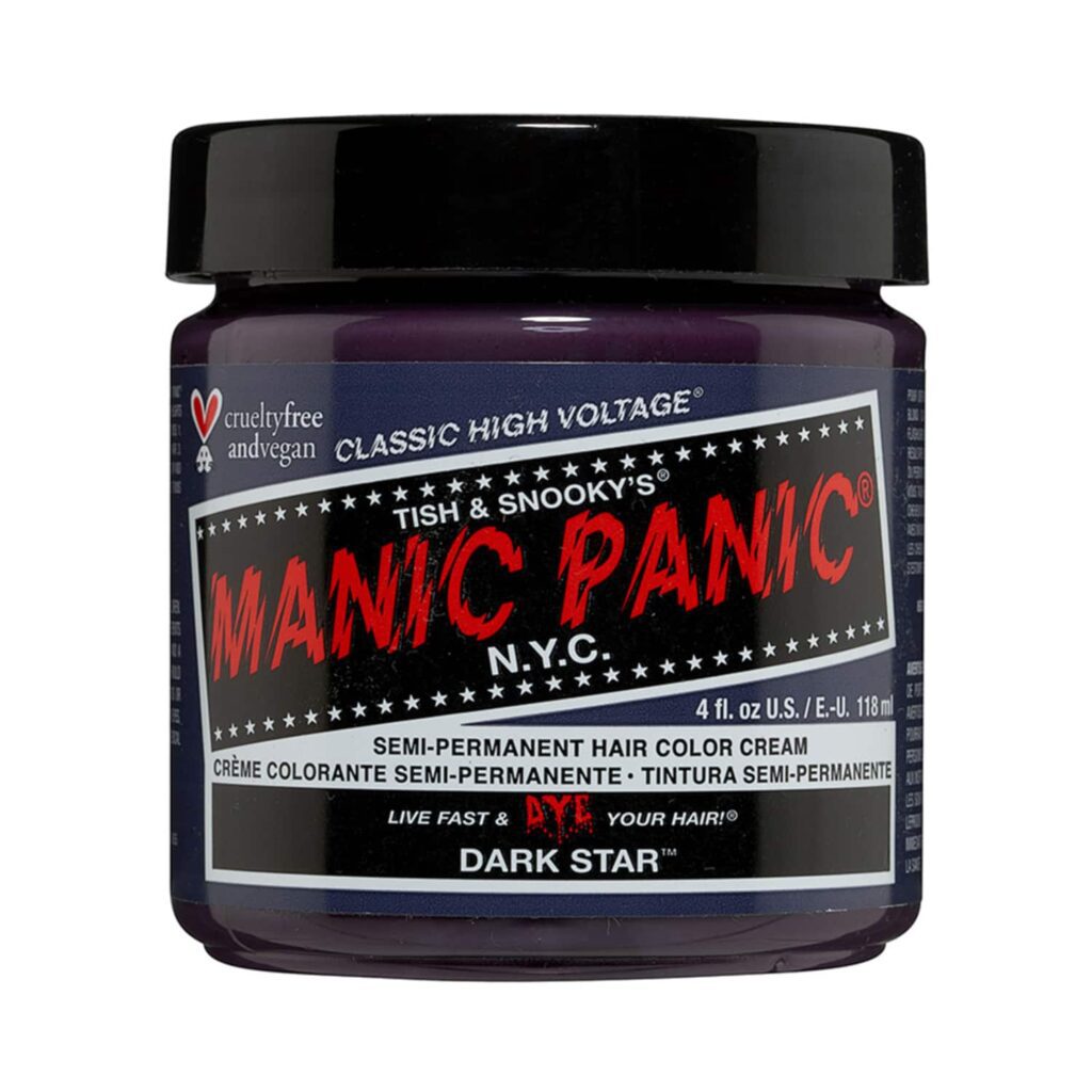 Manic Panic Classic High Voltage Semi Permanent Hair Color Cream - Dark Star (118ml) - Manic Panic