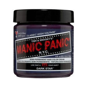 Manic Panic Classic High Voltage Semi Permanent Hair Color Cream - Dark Star (118ml) - Manic Panic