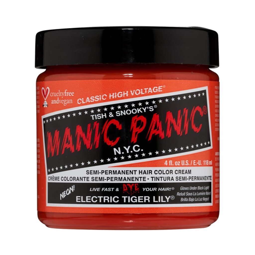 Manic Panic Classic High Voltage Semi Permanent Hair Color Cream - Electric Tiger Lily (118ml) - Manic Panic