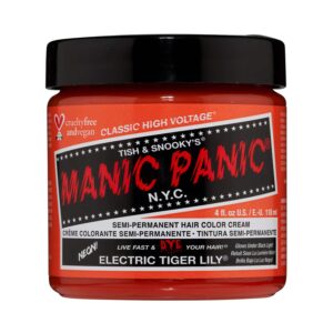 Manic Panic Classic High Voltage Semi Permanent Hair Color Cream - Electric Tiger Lily (118ml) - Manic Panic