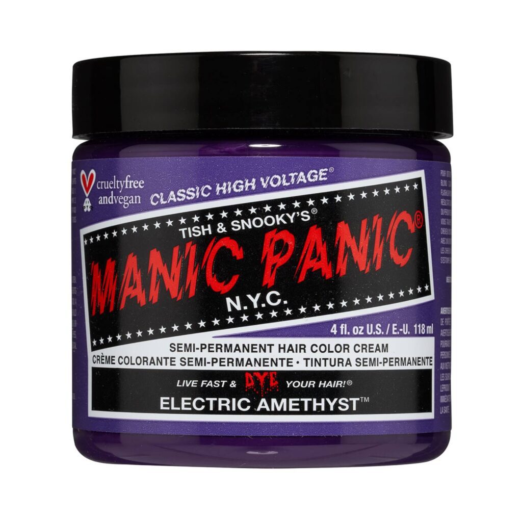 Manic Panic Classic High Voltage Semi Permanent Hair Color Cream - Electric Amethyst (118ml) - Manic Panic
