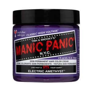 Manic Panic Classic High Voltage Semi Permanent Hair Color Cream - Electric Amethyst (118ml) - Manic Panic