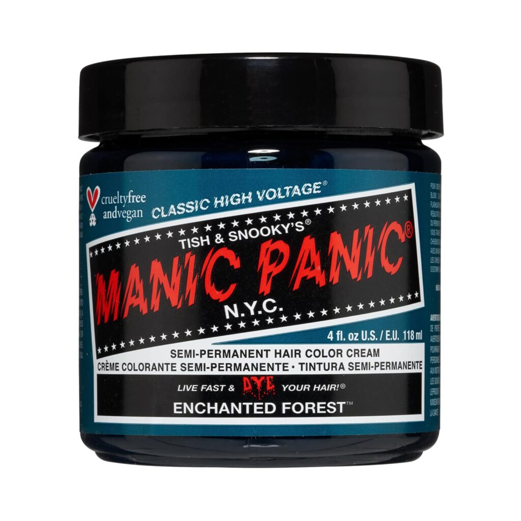 Manic Panic Classic High Voltage Semi Permanent Hair Color Cream - Enchanted Forest (118ml) - Manic Panic