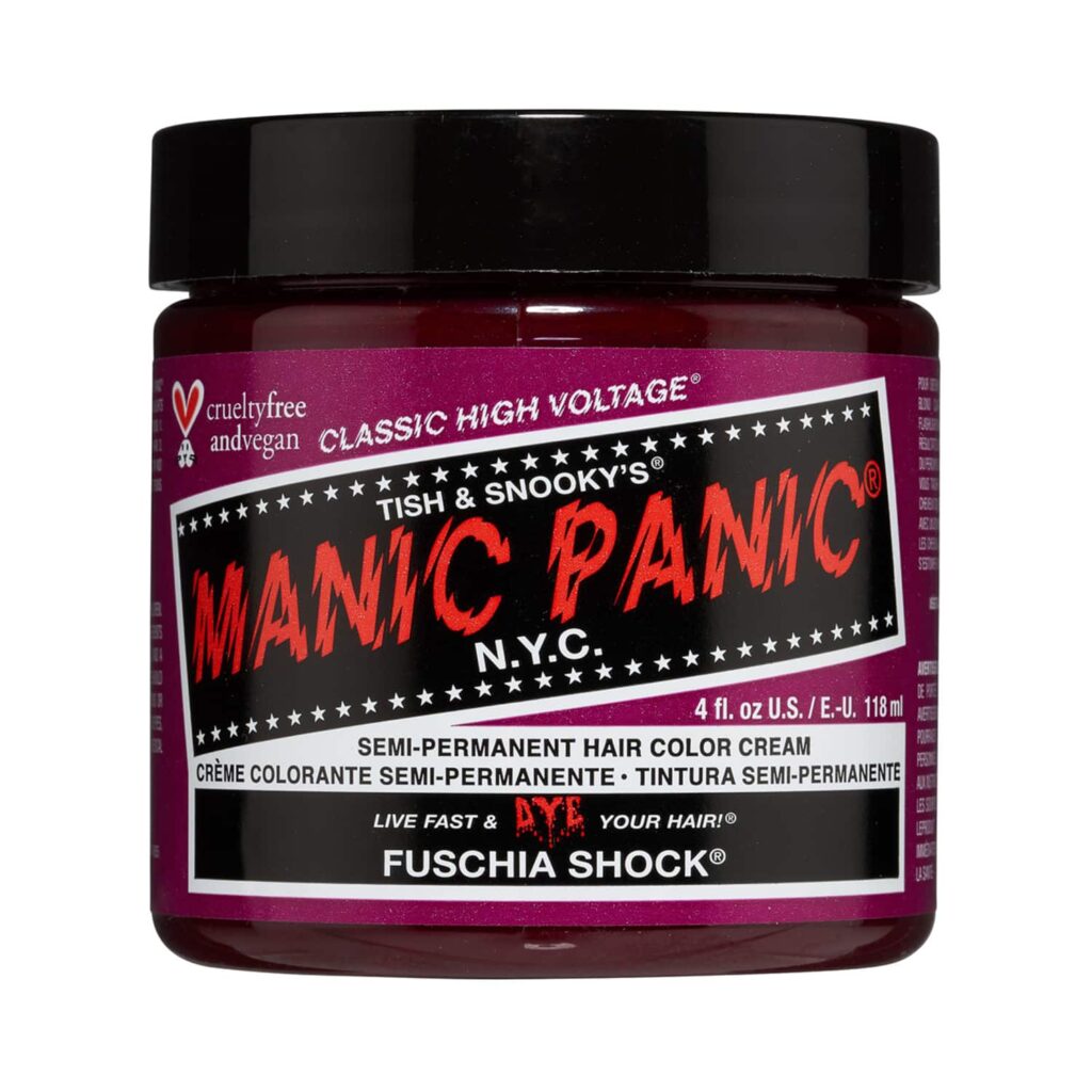 Manic Panic Classic High Voltage Semi Permanent Hair Color Cream - Fuschia Shock (118ml) - Manic Panic