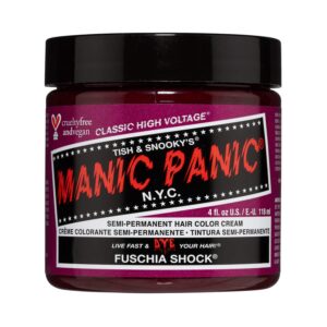 Manic Panic Classic High Voltage Semi Permanent Hair Color Cream - Fuschia Shock (118ml) - Manic Panic