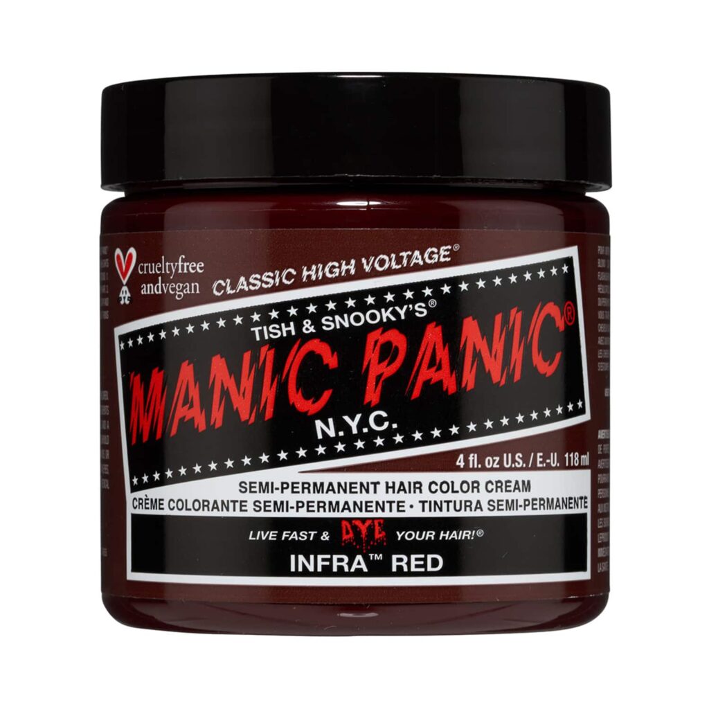 Manic Panic Classic High Voltage Semi Permanent Hair Color Cream - Infra Red (118ml) - Manic Panic