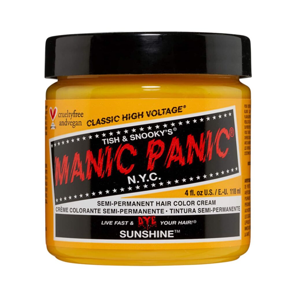 Manic Panic Classic High Voltage Semi Permanent Hair Color Cream - Sunshine (118ml) - Manic Panic