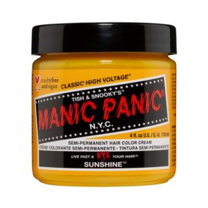 Manic Panic Classic High Voltage Semi Permanent Hair Color Cream - Sunshine (118ml) - Manic Panic