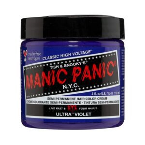 Manic Panic Classic High Voltage Semi Permanent Hair Color Cream - Ultra Violet (118ml) - Manic Panic