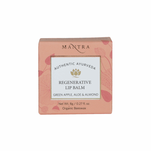 Mantra Herbal Green Apple Aloe & Almond Regenerative Lip Balm (8g) - Mantra Herbal