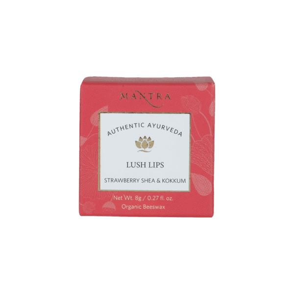 Mantra Herbal Strawberry Shea & Kokkum Lush Lip Balm (8g) - Mantra Herbal