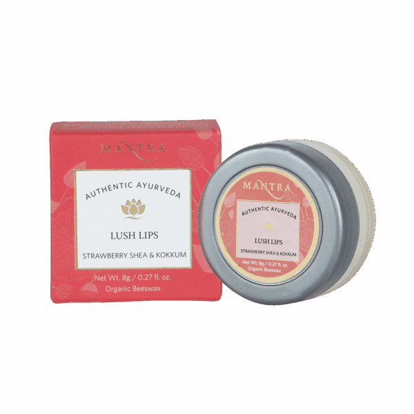 Mantra Herbal Strawberry Shea & Kokkum Lush Lip Balm (8g) - Mantra Herbal