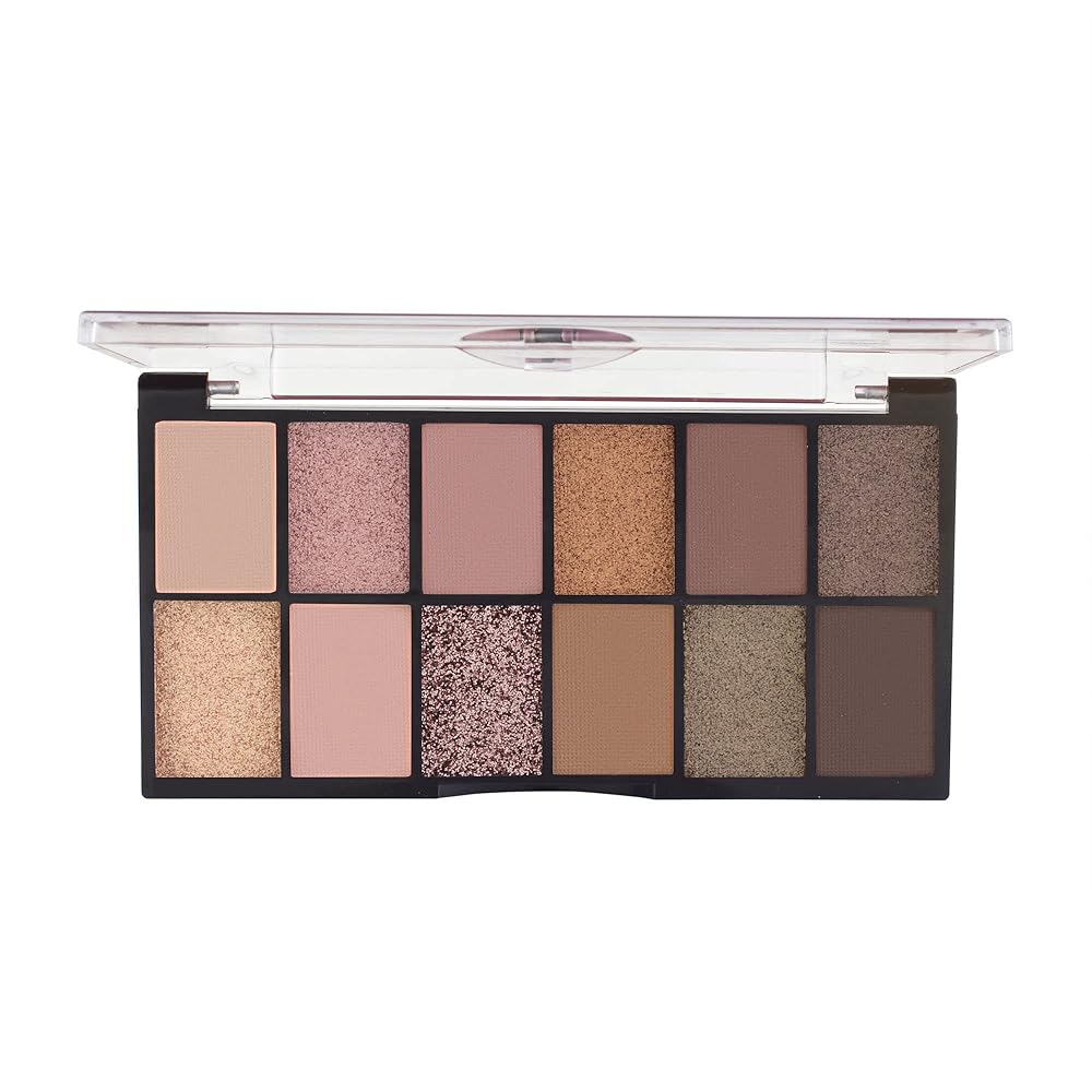 MARS 12 Shades Dance of Joy Eyeshadow Palette | Highly Pigmented and Blendable | Multicolor | Matte and Shimmer Finish 01-Multicolor (13.2g) (Shade-02)
